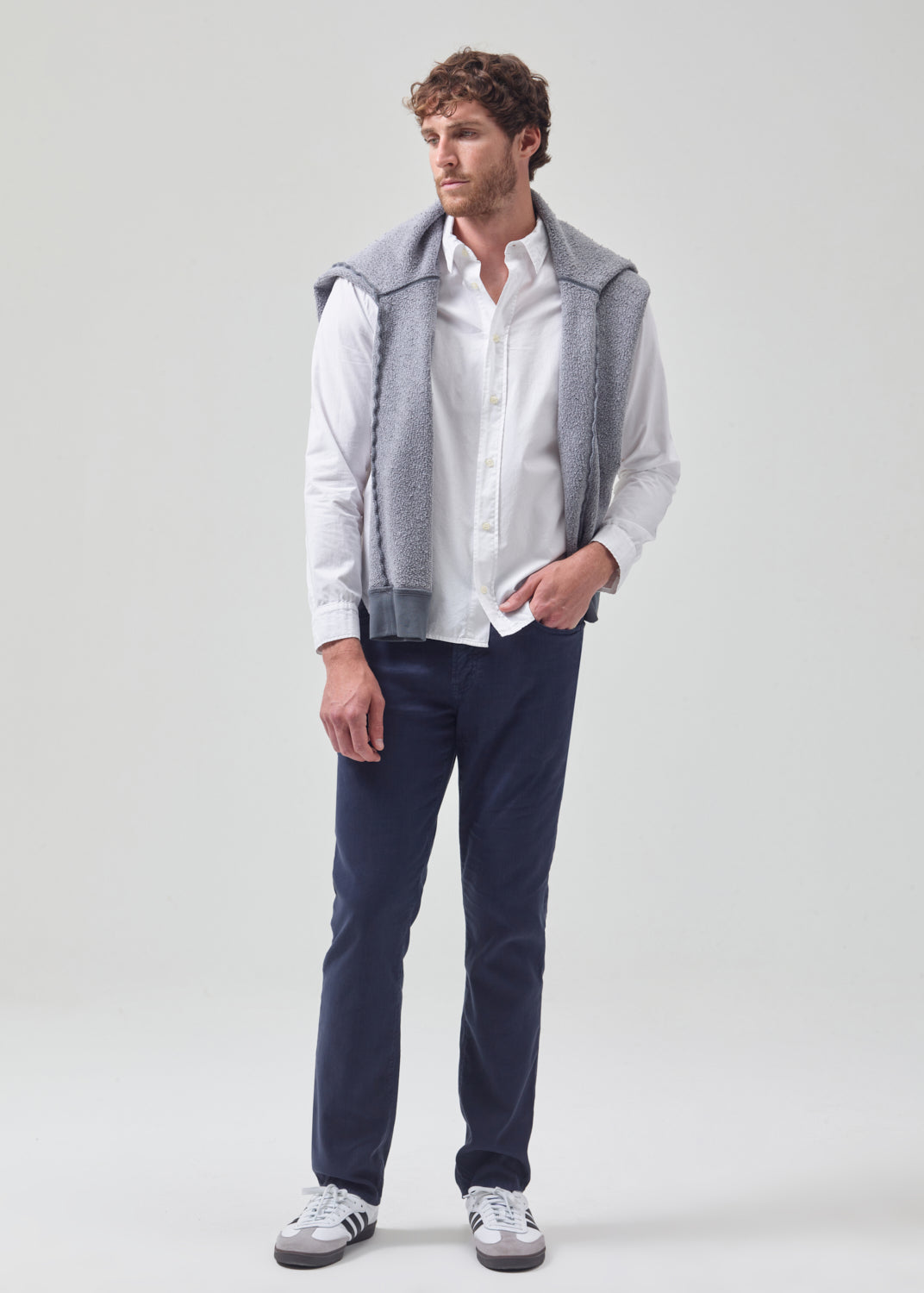 Gage Slim Straight Stretch Linen